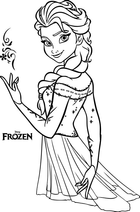 elsa para colorear